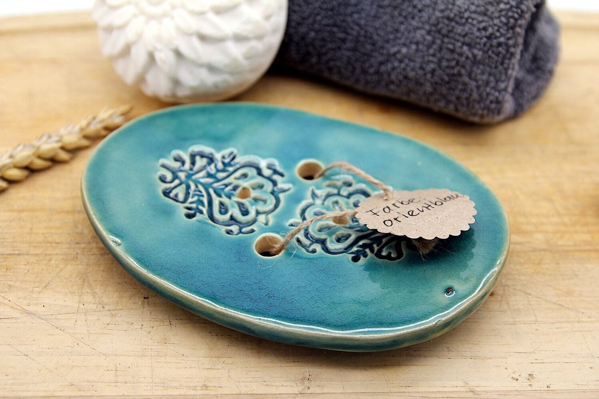 Seifenschale oval orientblau1